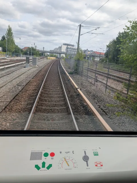 This driverless train in Denmark has a fake control panel so children (and adults) can pretend they're the ones driving