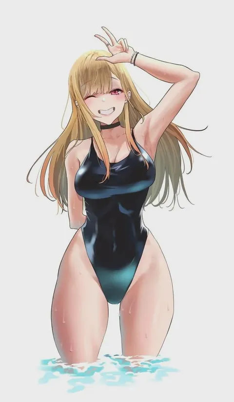 Marin Kitagawa High Cut One Piece Swimsuit
