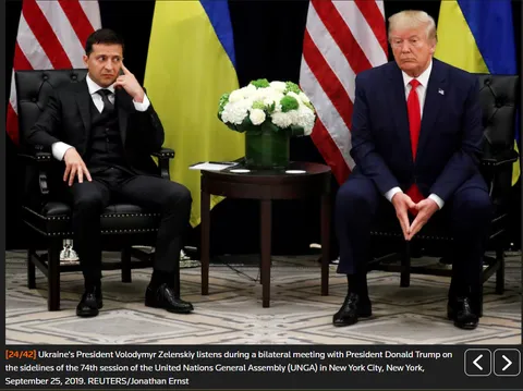 Zelensky with Trump in 2019