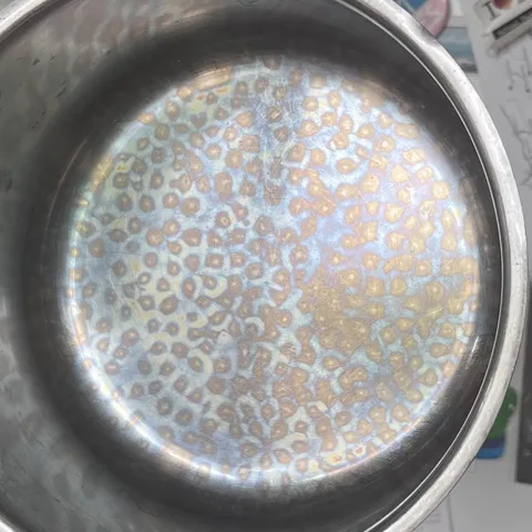 discoloration on my mom’s cooking pot