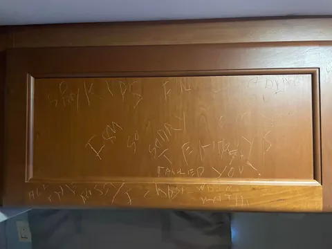 My aunt’s boyfriend took shrooms and vandalized my RV. 