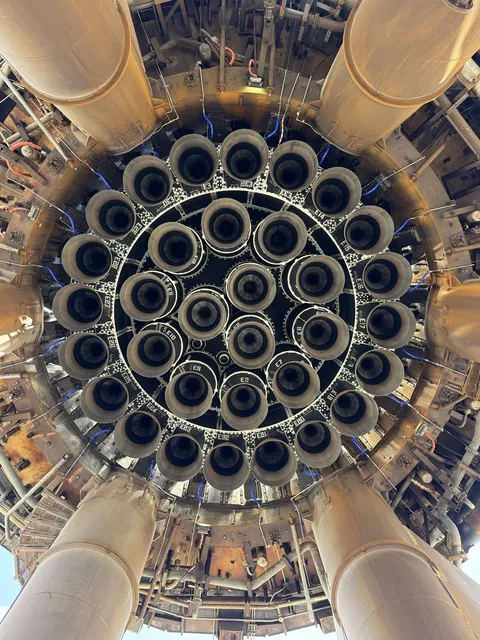 The look from below a starship