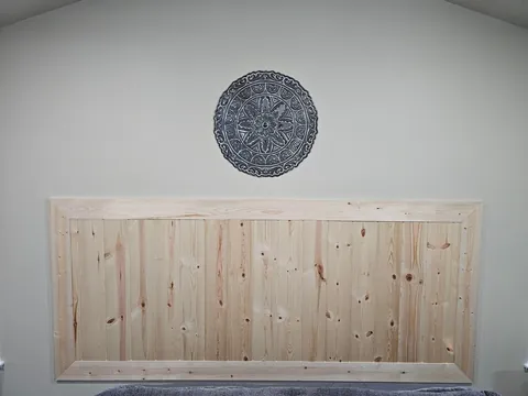 Wife wanted a built-in headboard