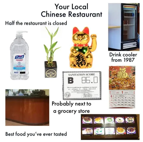 Asian restaurant starter pack