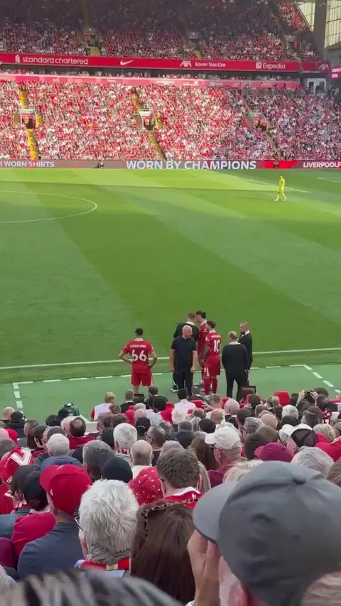 Liverpool  Fans singing Gerrard’s name when Trent came on.