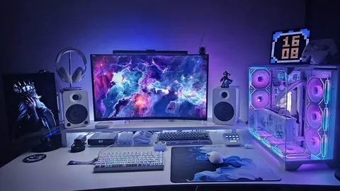 My year end battlestation in FPS mode.