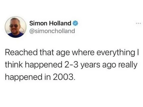 I graduated from college in 2003… 