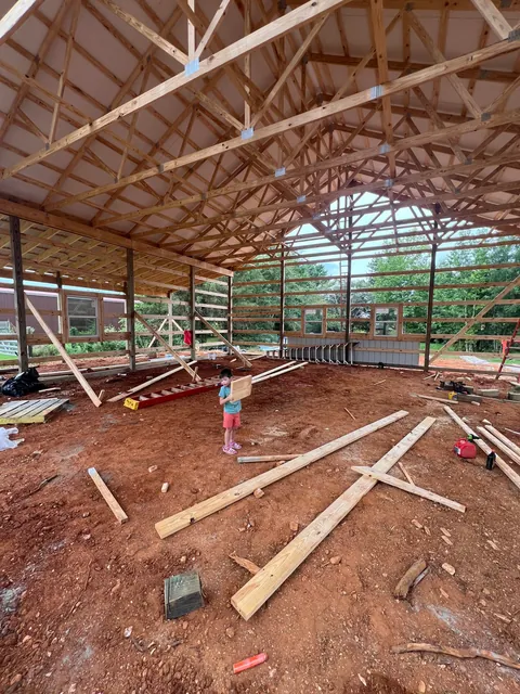 Started my garage… 40x40x14 with a 14x40 lean to.