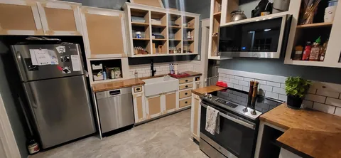 First time making kitchen cabinets. I did the entire kitchen myself for less than half of our original budget. 