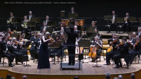 The conductor accidentally knocks a 16th century violin worth millions on the floor mid-concert.