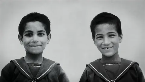Orphaned children whose parents had been killed in Deir Yassin massacre after they were taken to an orphanage in the old city. The pictures were taken by an anonymous photographer.