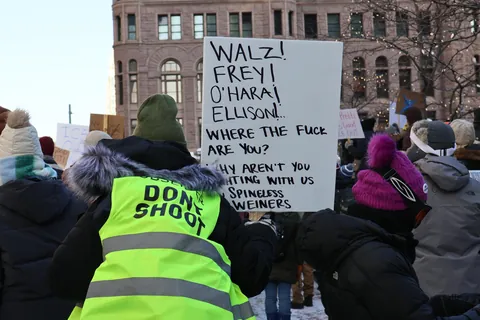 Minneapolis - Yesterday's Government Plaza Protest [OC]
