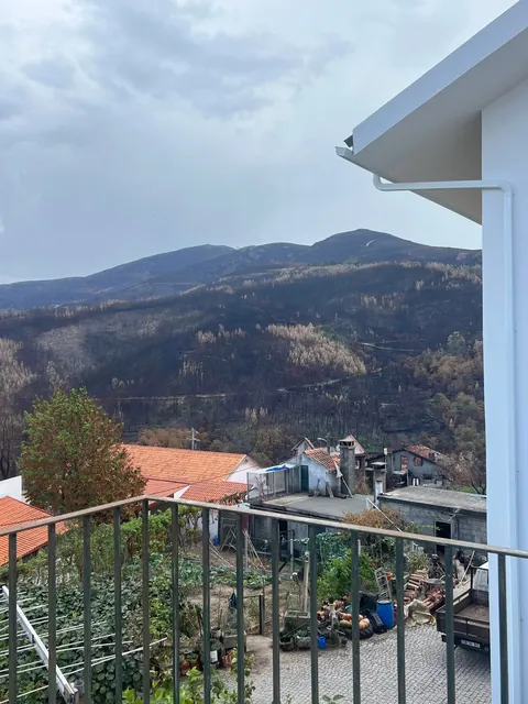 [OC] View from my balcony before and after biggest wildfire ever in Portugal