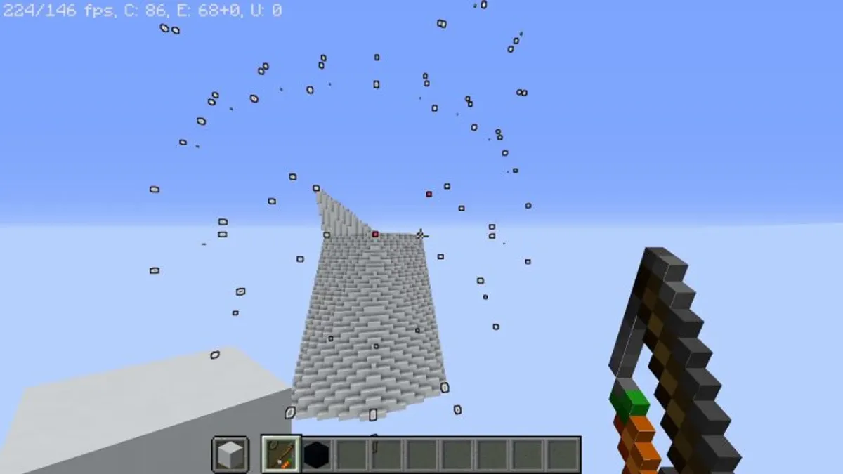 3D Connect the Dots. All done in vanilla Minecraft