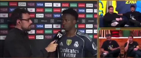 Real Madrid x Salzburg Post Match Interviewer: “Can you feel the Xabi Alonso touch already?” Vinicius: “Pause”