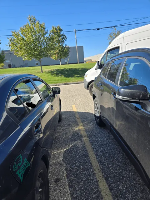 Guy blocks me in a parking spot at gym, so I can't leave.