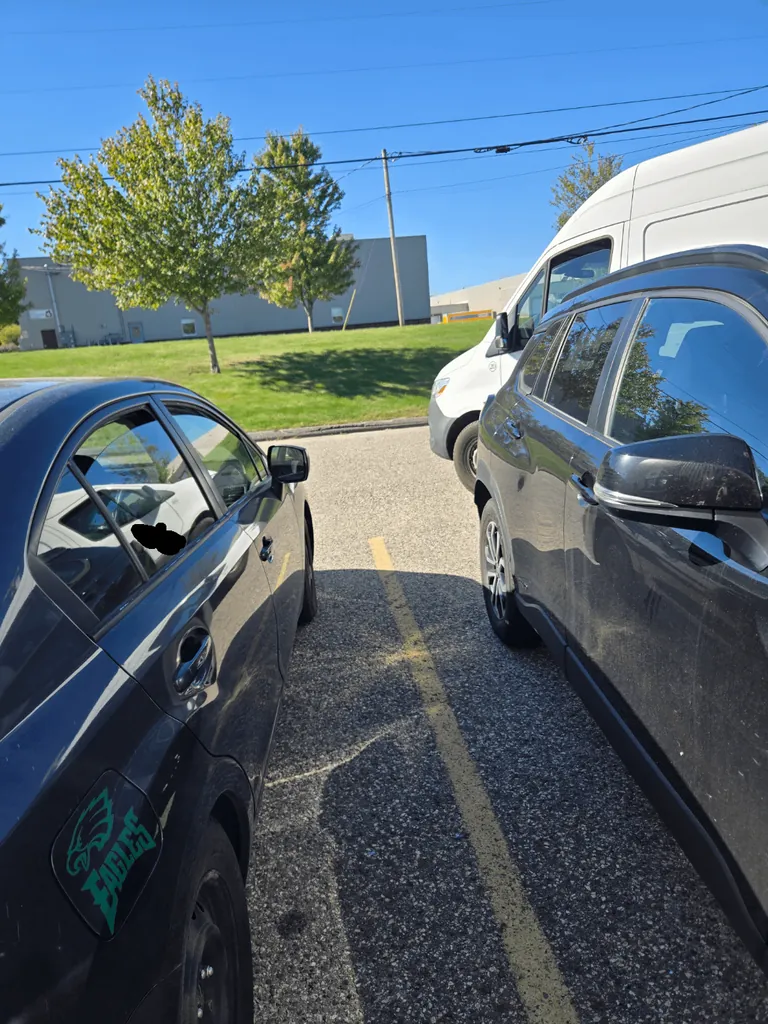 Guy blocks me in a parking spot at gym, so I can't leave.