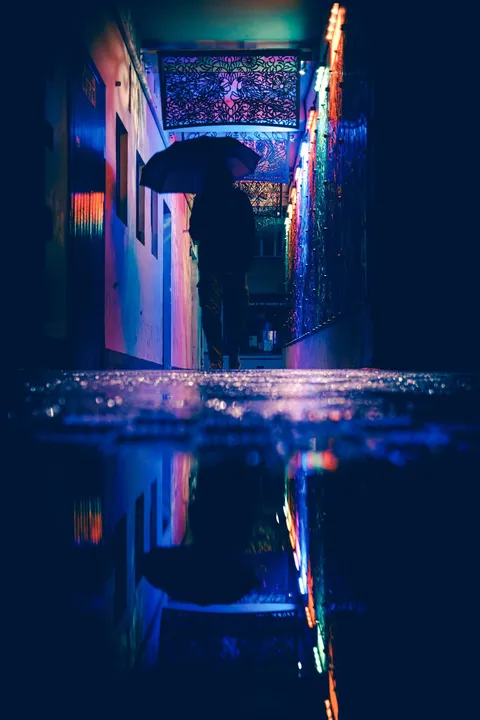 Neon Alley, Edinburgh.