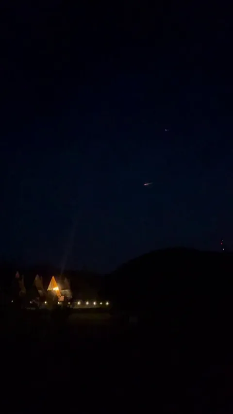 Long Perseid burn in the atmosphere over the Carpathian Mountains