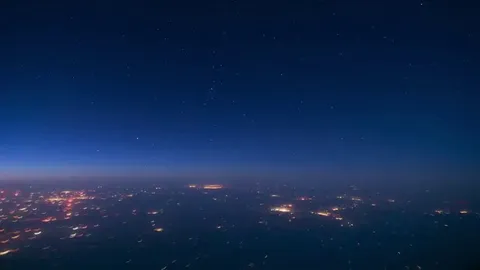 Spectacular aurora timelapse captured during a flight between between San Francisco and Lisbon.