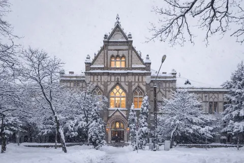 High-School in Timisoara, Romania