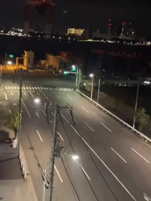 Tokyo after dark. Epic nighttime street drifting convoy.