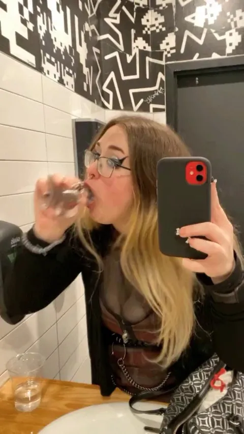 Throat training in public