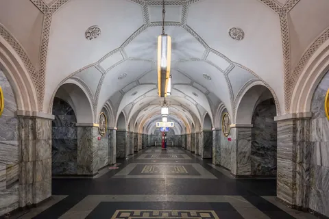 Architecture of some Moscow metro stations