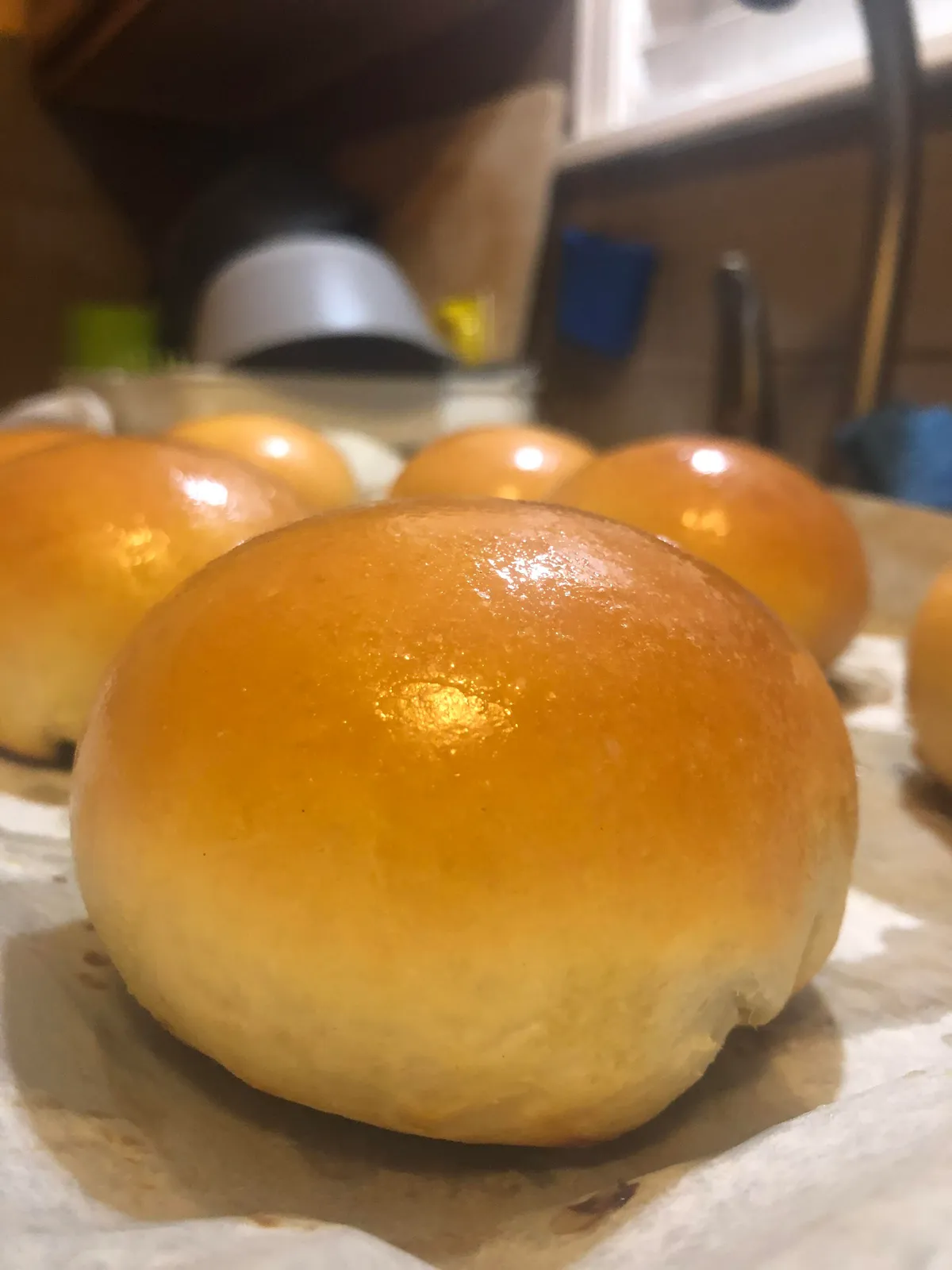 First attempt at burger buns. Very happy with the end result
