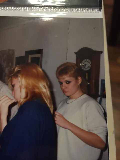 My mom circa 86’ bout a year before my birth, she was 16 here