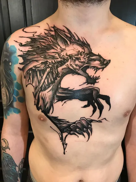 Werewolf by Chuck Day at 9 Dot Studios, Burlington IA
