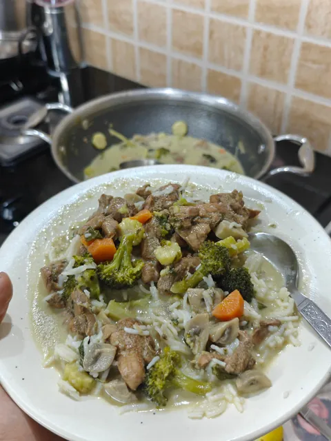 [homemade] chicken thai green curry