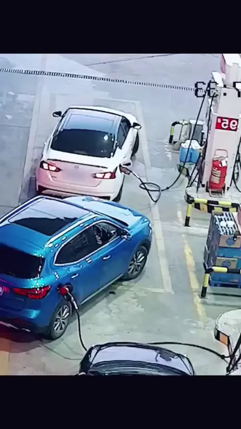 Incident at gas station, quickly contained