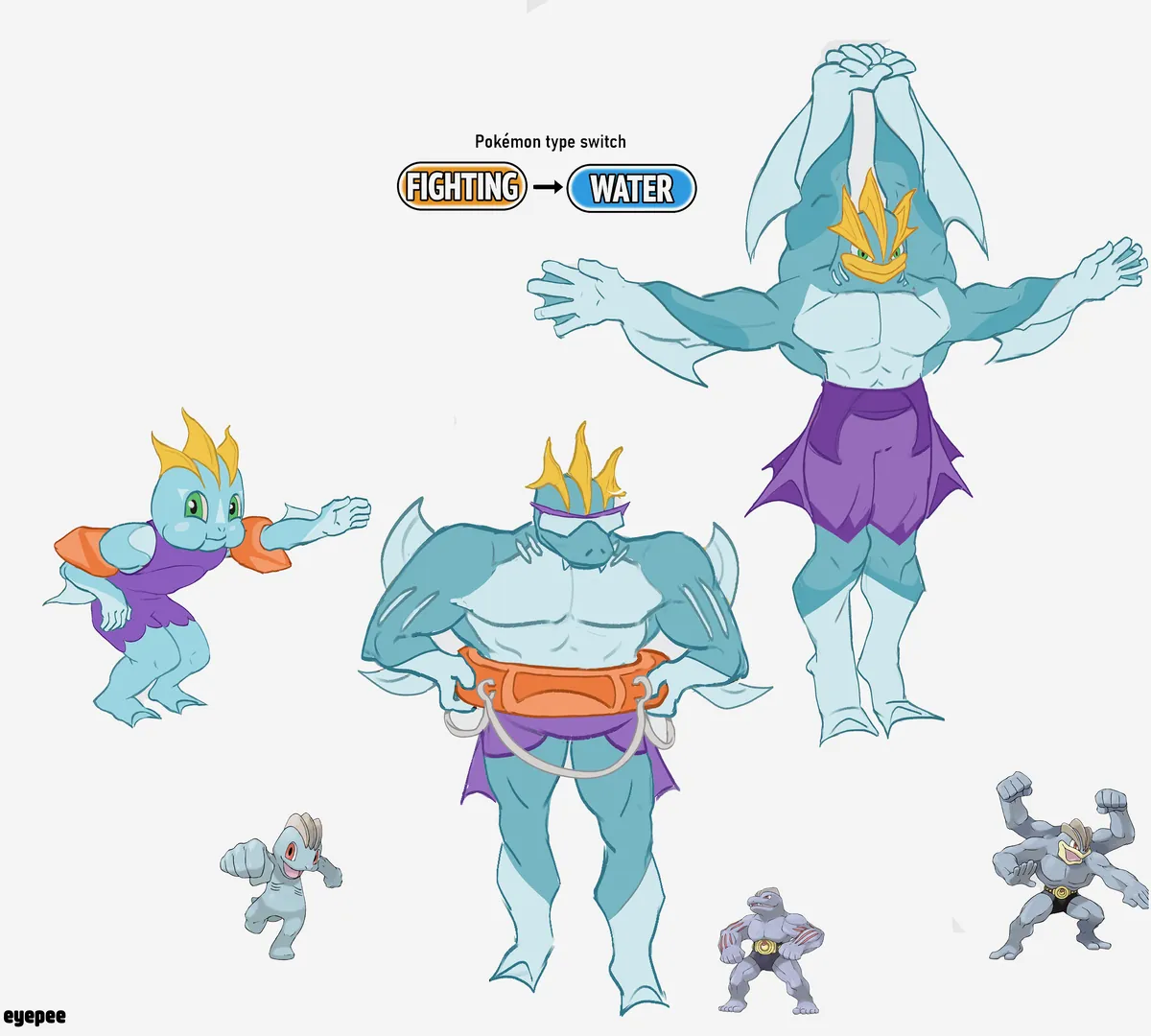 [OC]My pokemon Type Switch-tober!