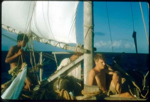 The first adventures photos of David Attenborough, in 1950s.