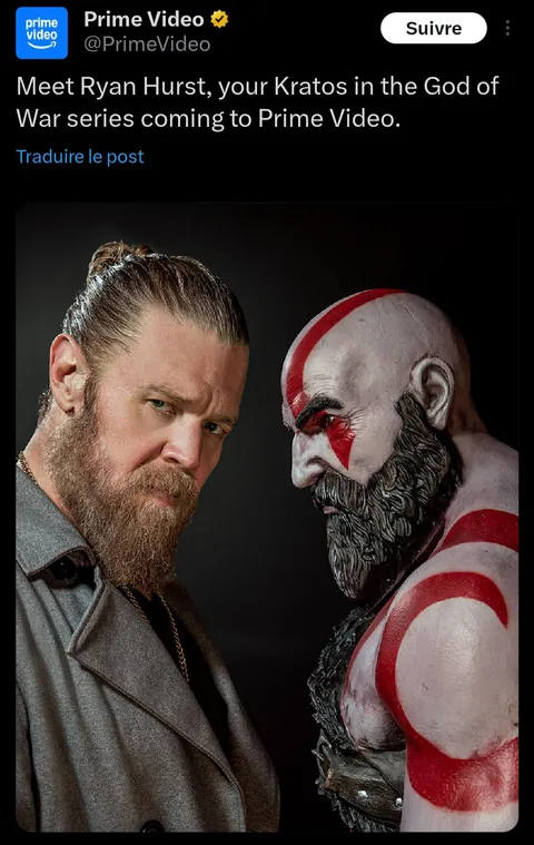 Meet Ryan Hurst, your Kratos in the God of War series coming to Prime Video.