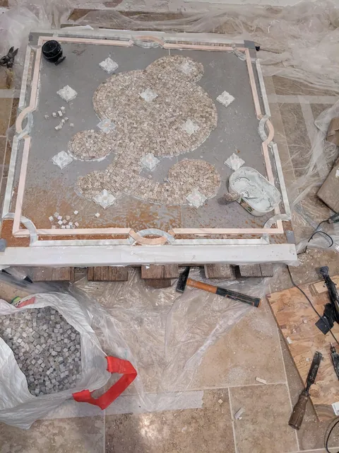 I had more time than money, and wanted to have a special entryway.