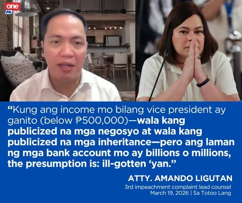 “Unexplained Wealth?” Lawyer Says VP Sara Duterte Assets May Be Deemed Ill-Gotten if Unjustified
