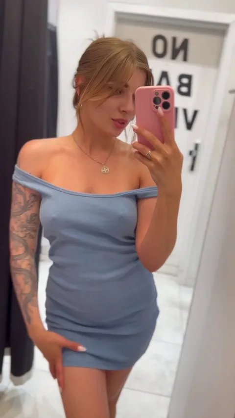 Showing boobs in the changing room is my favorite hobby