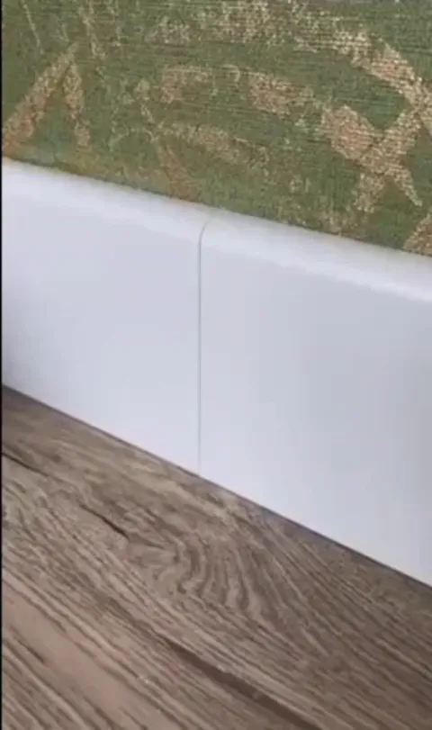 Use a piece of chalk to cover up any glitches between skirting boards