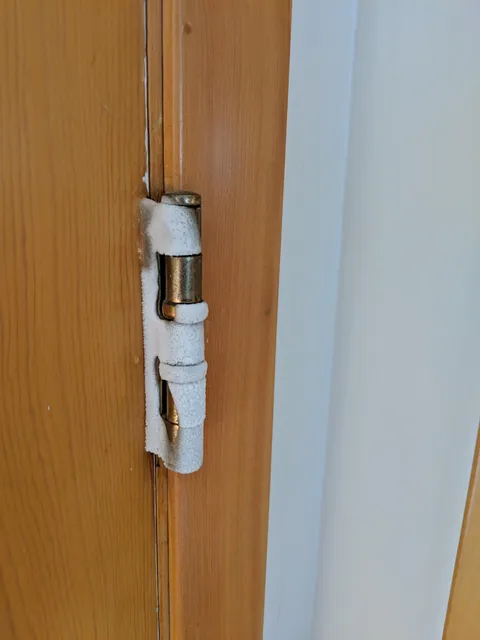 Its so cold here in Iowa that there is now Frost on the inside of my door hinges