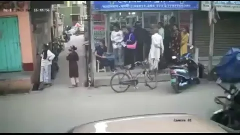 Why are they running away? Oh