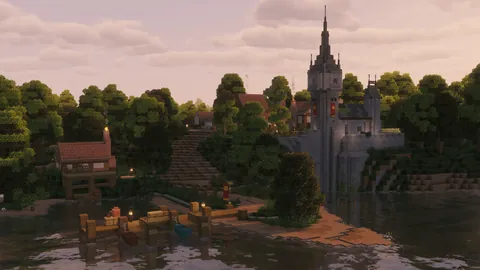 This castle took ~170 HOURS. Every room detailed!