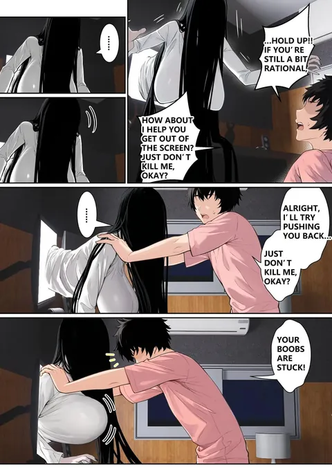 Regarding Sadako Getting Stuck On A Computer Screen [pz-x]