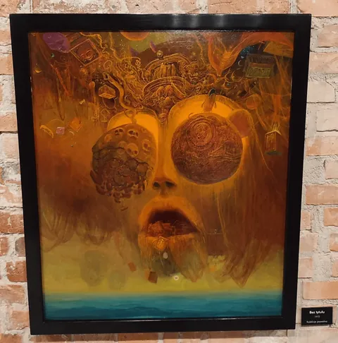 Some of the lesser known Beksiński's works currently exhibited in Warsaw