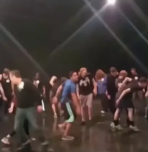 A video of the auditions for the zombies in The Walking Dead