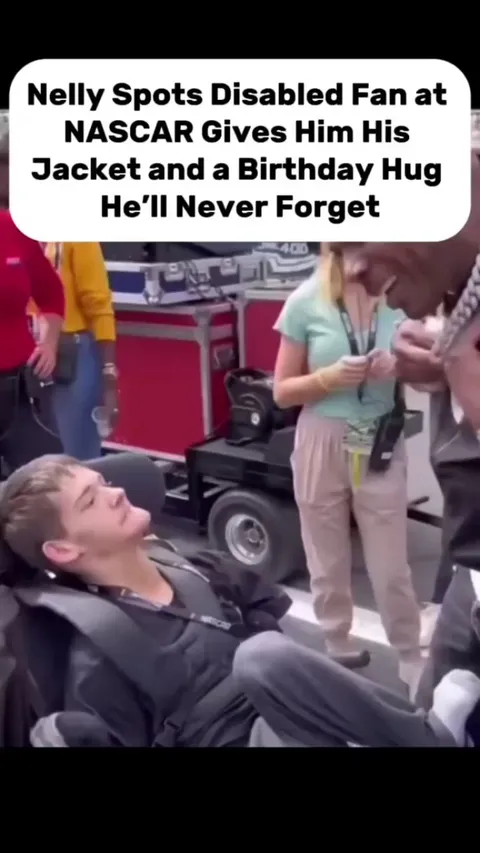 When Nelly saw 23-year old Jacob, a disabled fan celebrating his birthday, he didn't just wave or smile. He walked over, gave him his own jacket, shared a hug, and made his entire day. Genius love. Simple kindness.