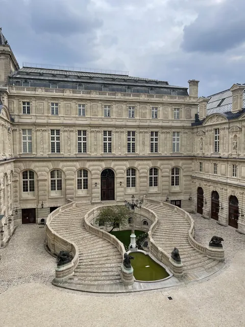 This beautiful courtyard in The Louvre