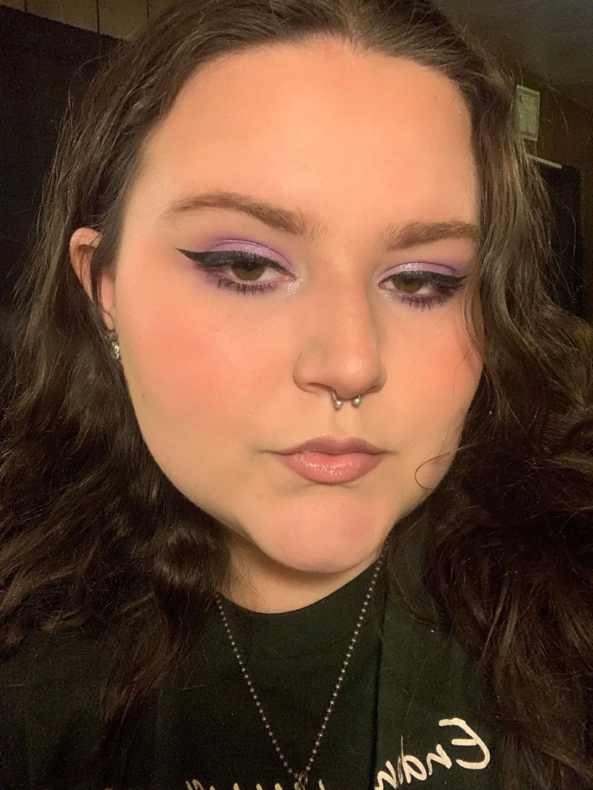 i decided to do a purple look yesterday. 🦄