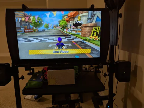 My family's MARIO KART 8 Arcade Racing Corner